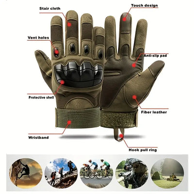 Men's Touch Shooting Army Training Tactical Gloves