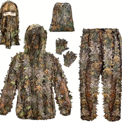 Lightweight Camouflage Hunting Suit With Hood