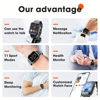 Monitoring Wireless Smart Watch for Men