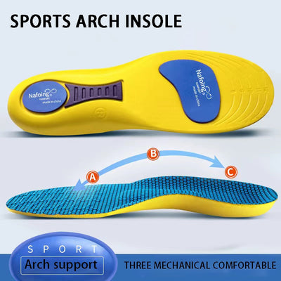 Sport Insoles for Shoes *Sole Shock Absorption Deodorant Breathable Cushion Running Insoles for Feet Man Women Orthopedic Insoles